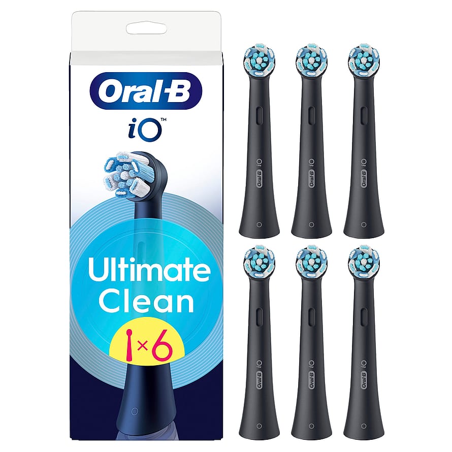 Oral-B iO Ultimate Clean Børstehoveder Sort 6 stk