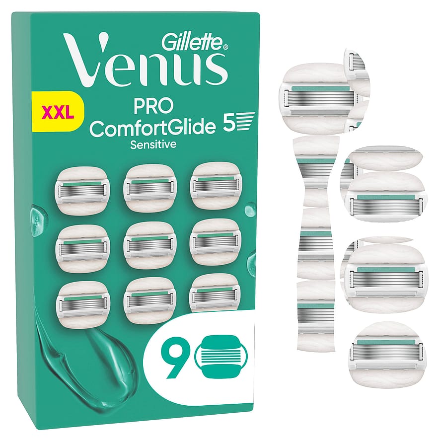 Gillette Venus Pro Comfortglide Sensitive Barberblade Largepack 9ct