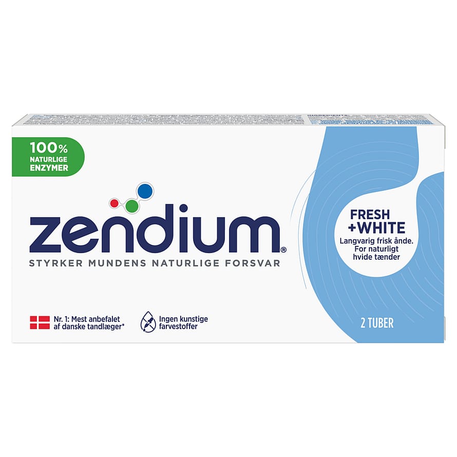 Zendium Fresh+White Tandpasta 2 x 50 ml