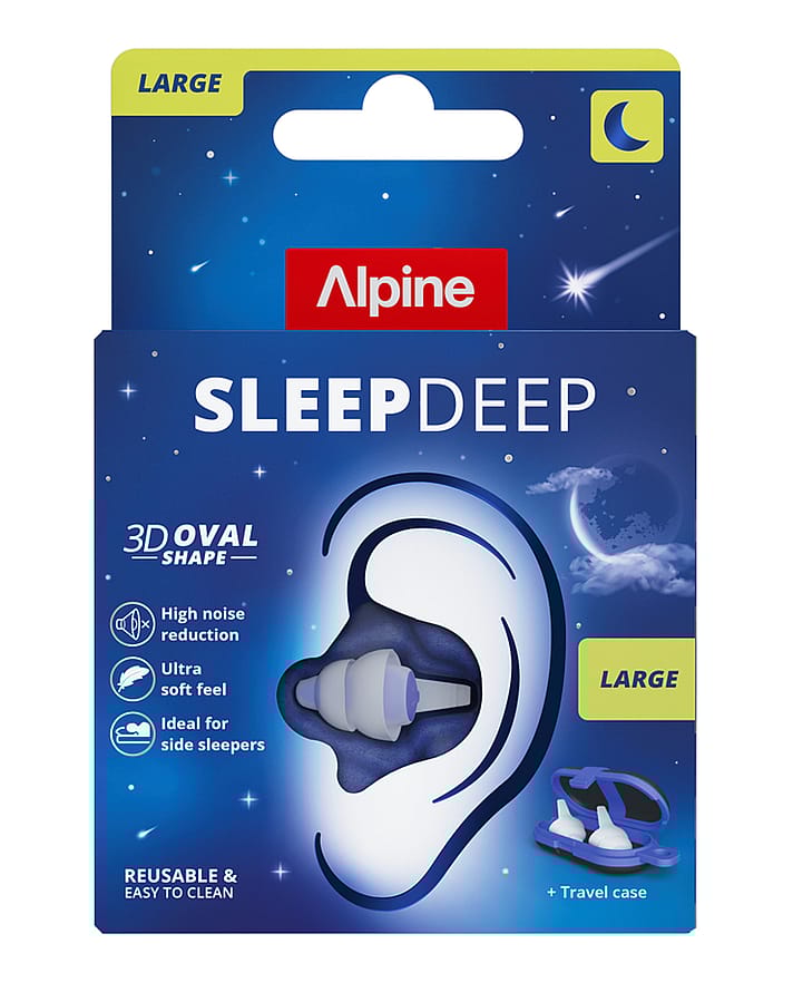 Alpine Hearing Protection Ørepropper SleepDeep Regular 2 stk