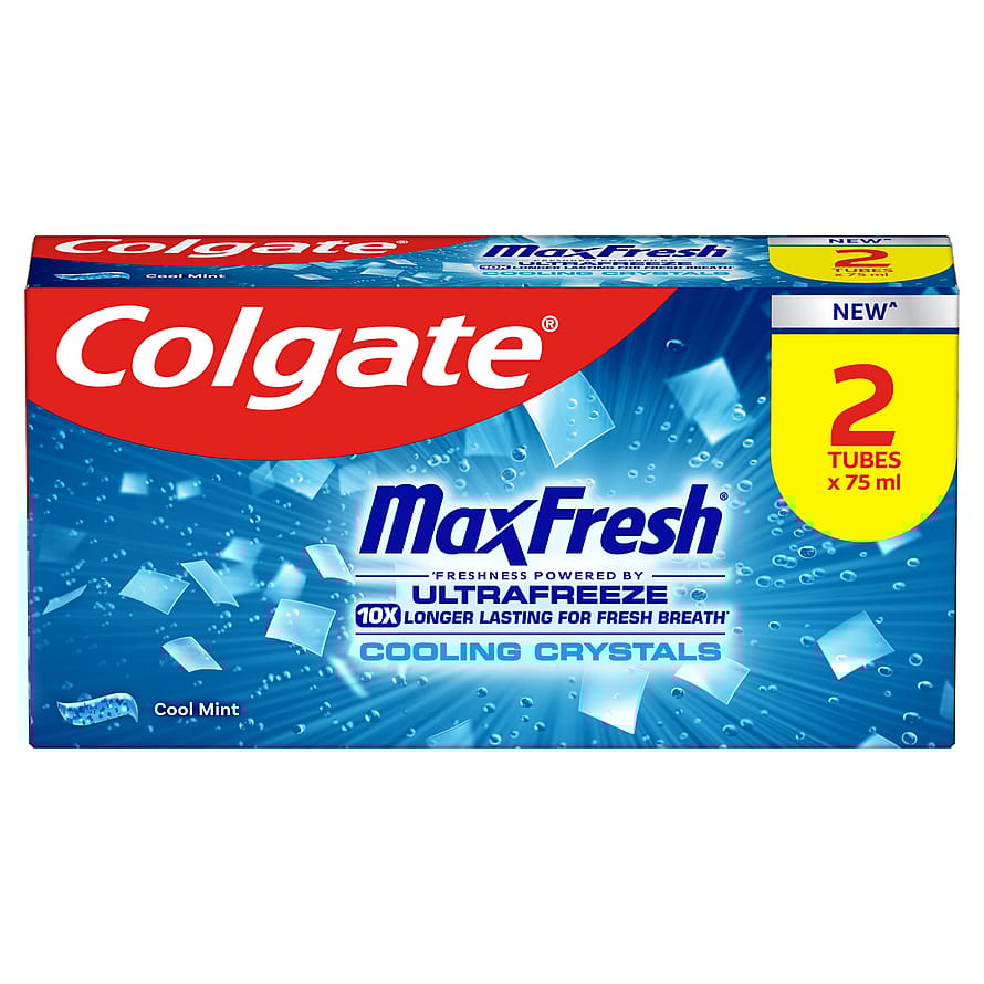 Colgate Tandpasta Max Fresh Cool Mint 2x75 ml