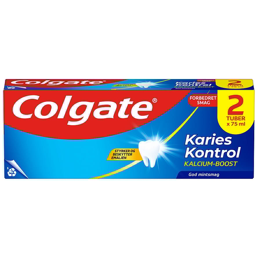 Colgate Tandpasta Karies Kontrol 2x75 ml