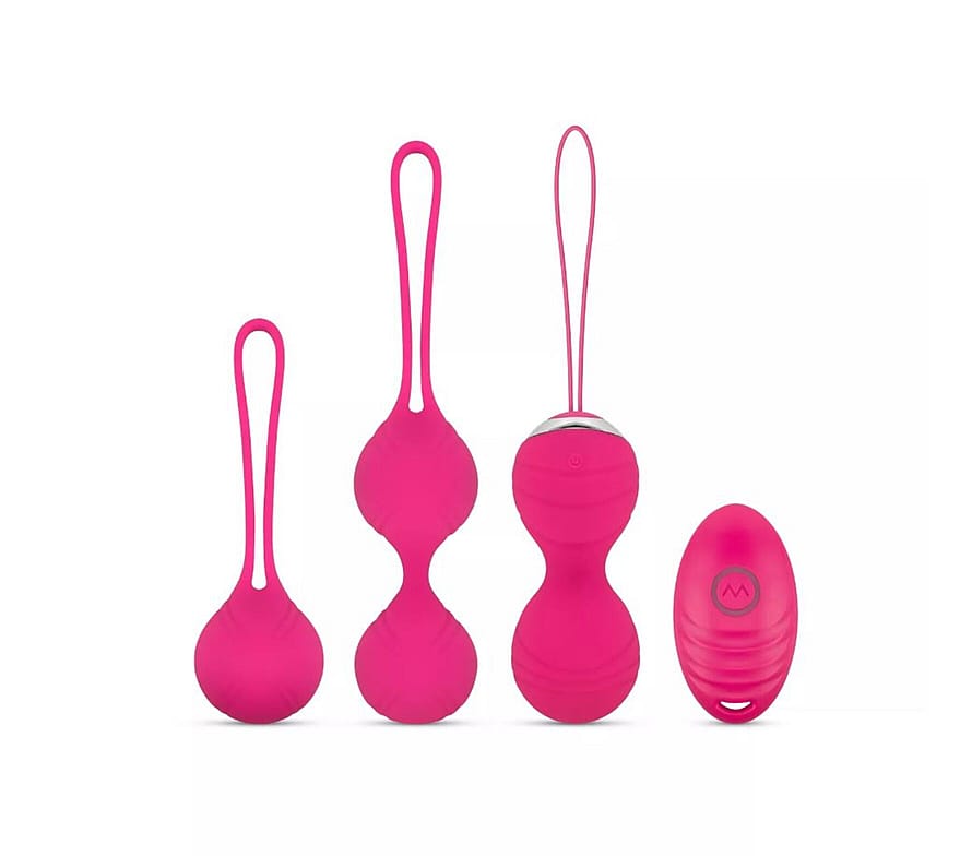 EasyToys Fjernbetjent Bækkenbundskugle Sæt med Vibrator