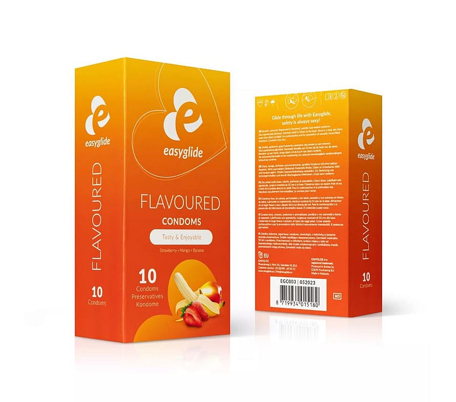 Easyglide Mixed Flavours Kondomer 10 stk