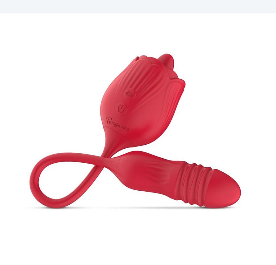 EasyToys Licking Rose & Bumping Egg Vibrator