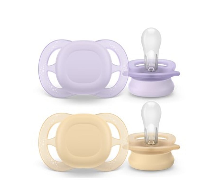 Philips Avent Ultra Air Lyserød/Lysegul 2-Pak 0-2 mdr