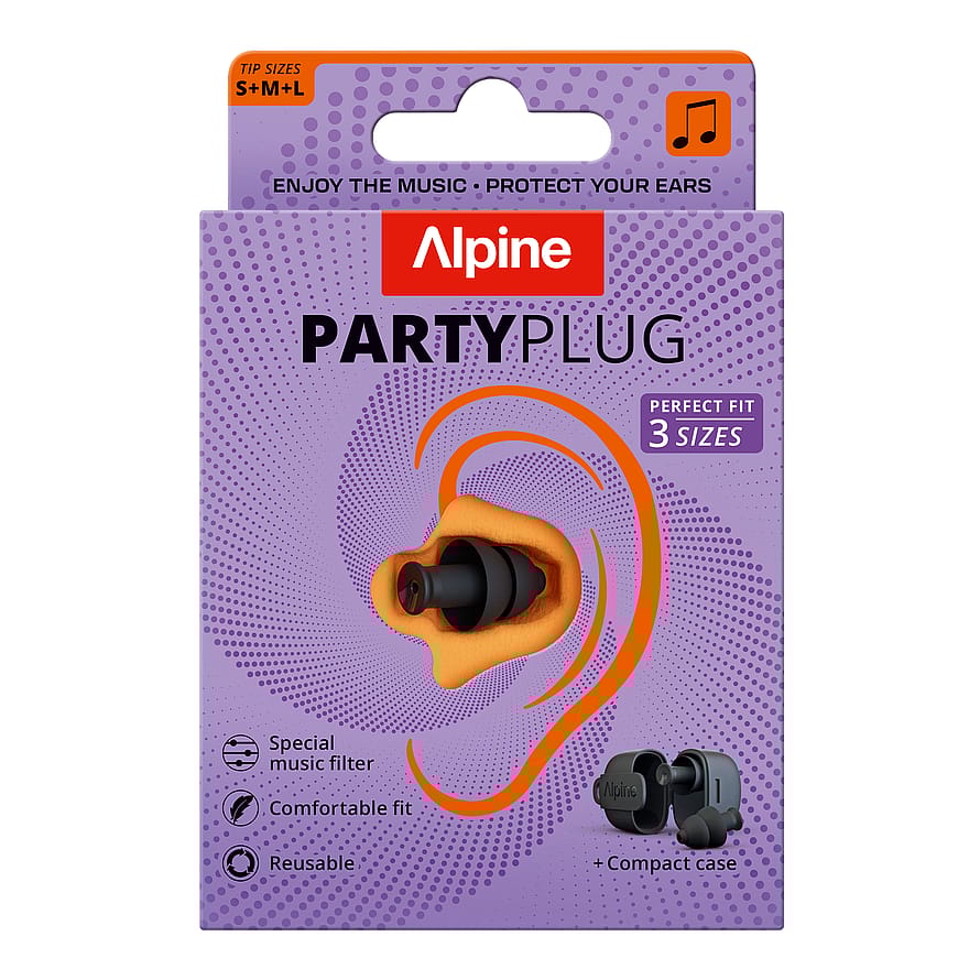 Alpine Hearing Protection PartyPlug Black