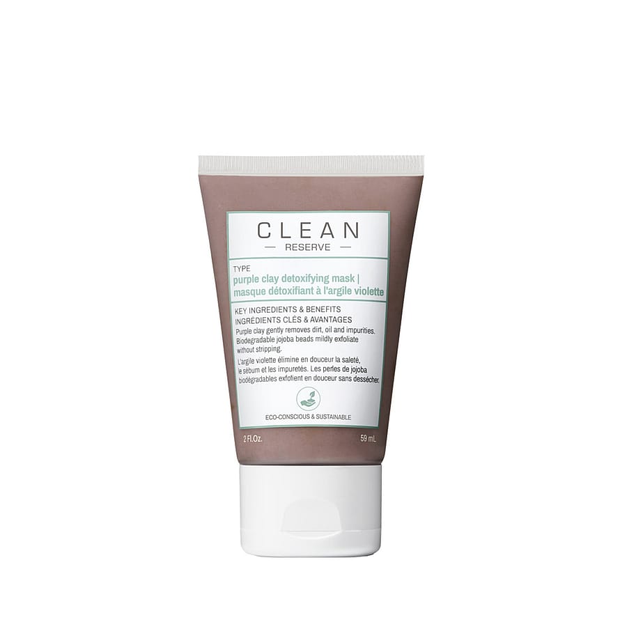 Clean Purple Clay Detoxifying Face Mask 59 ml