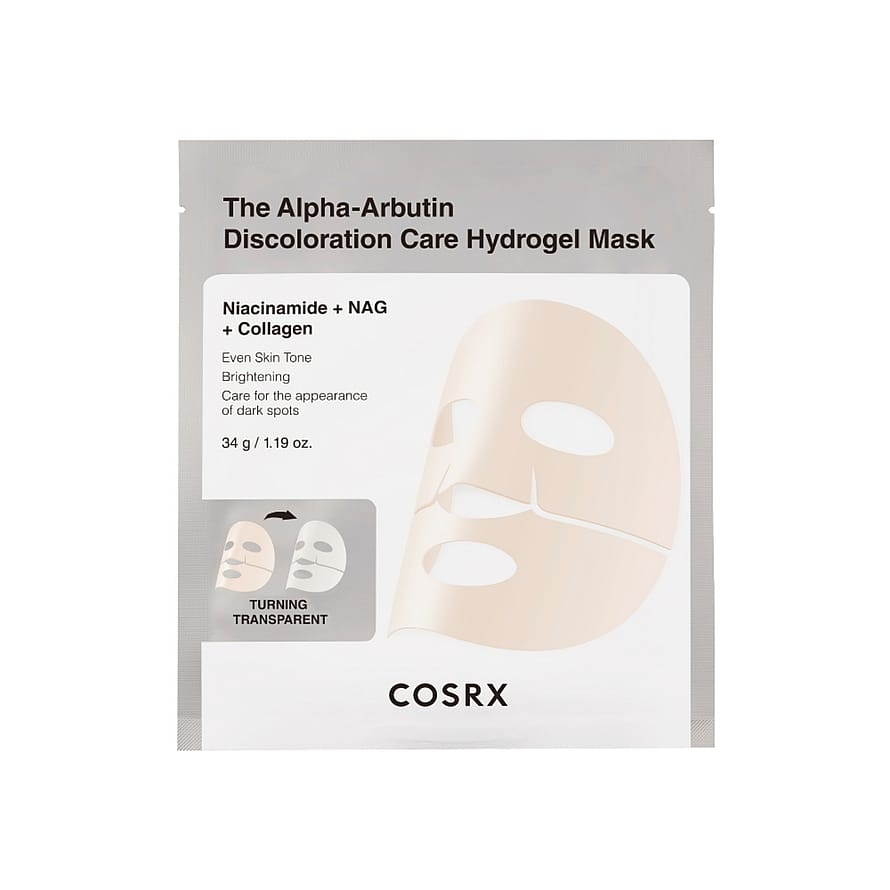 COSRX The Alpha-Arbutin Discoloration Care Hydrogel Mask 3 x 34 g