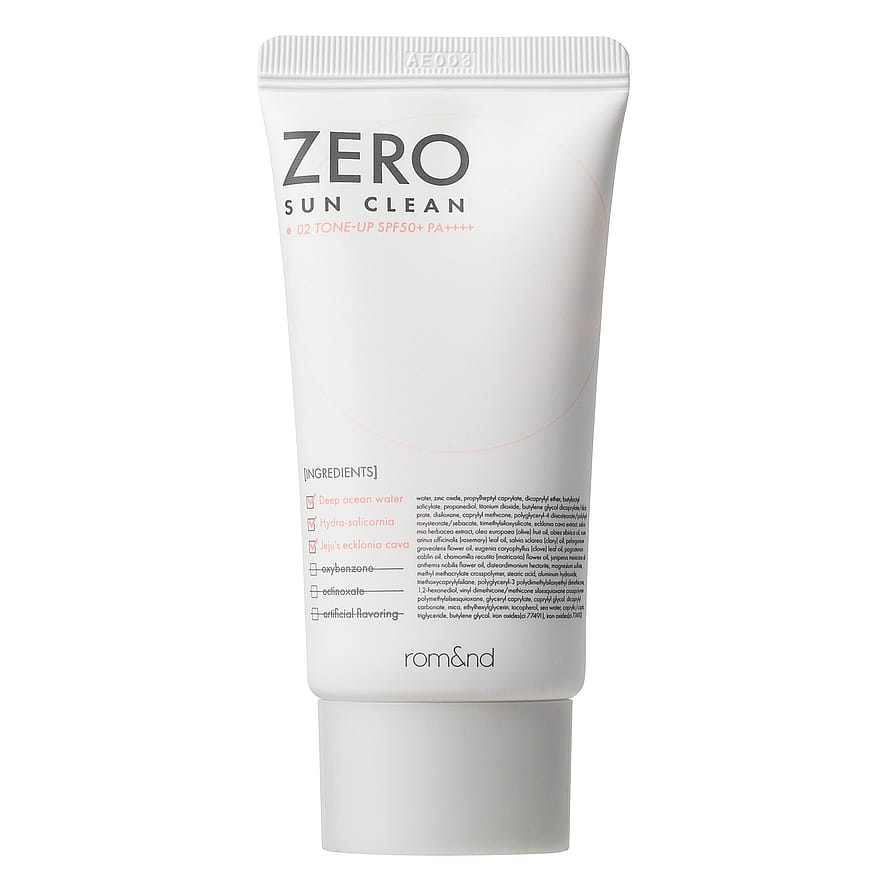 rom&nd Zero Sun Clean SPF 50 02 Tone Up