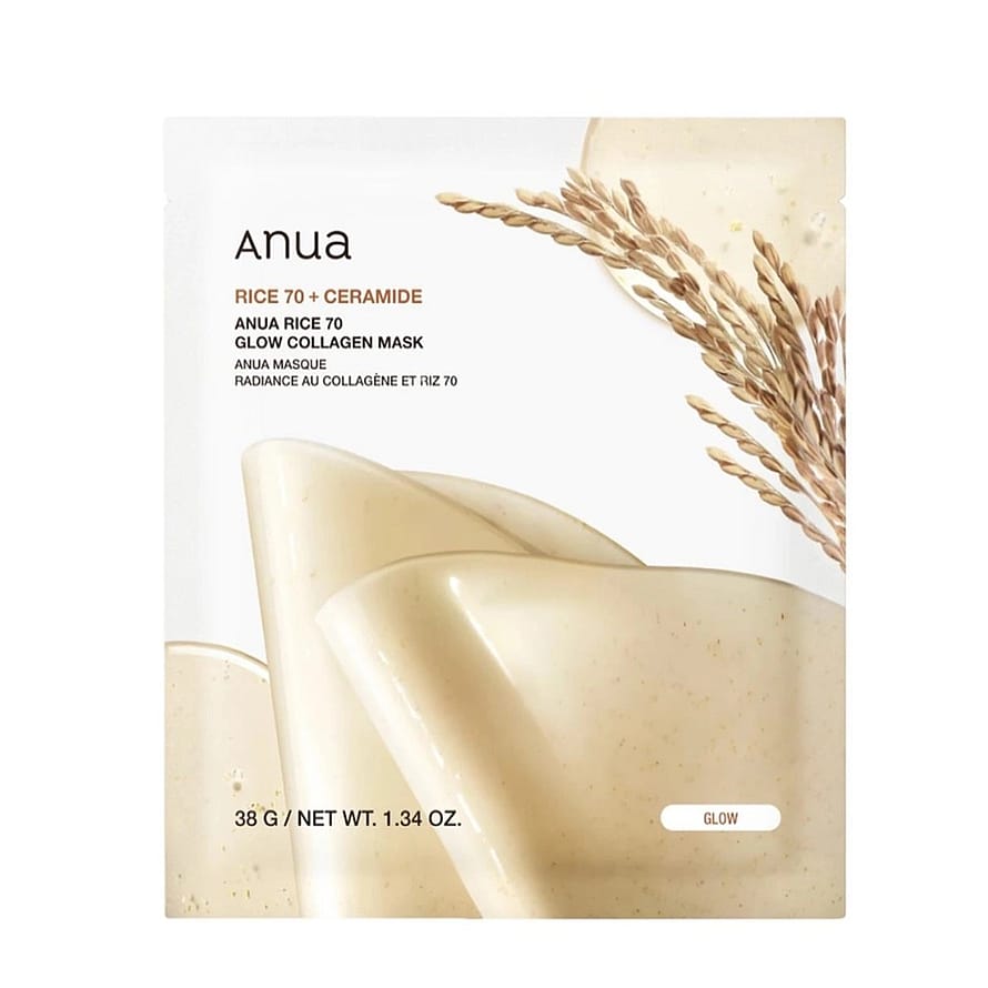 Anua Rice 70 Glow Collagen Mask
