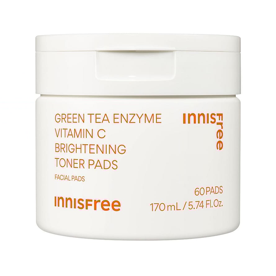 Innisfree Green Tea Vitamin C Brightening Toner Pads 60 PADS