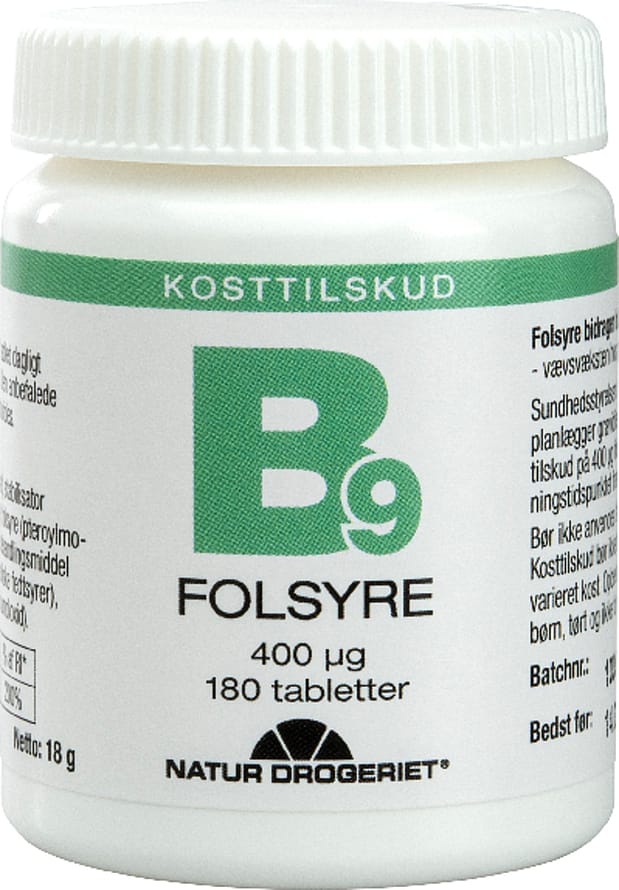 Natur Drogeriet Folsyre B9 180 tabl.