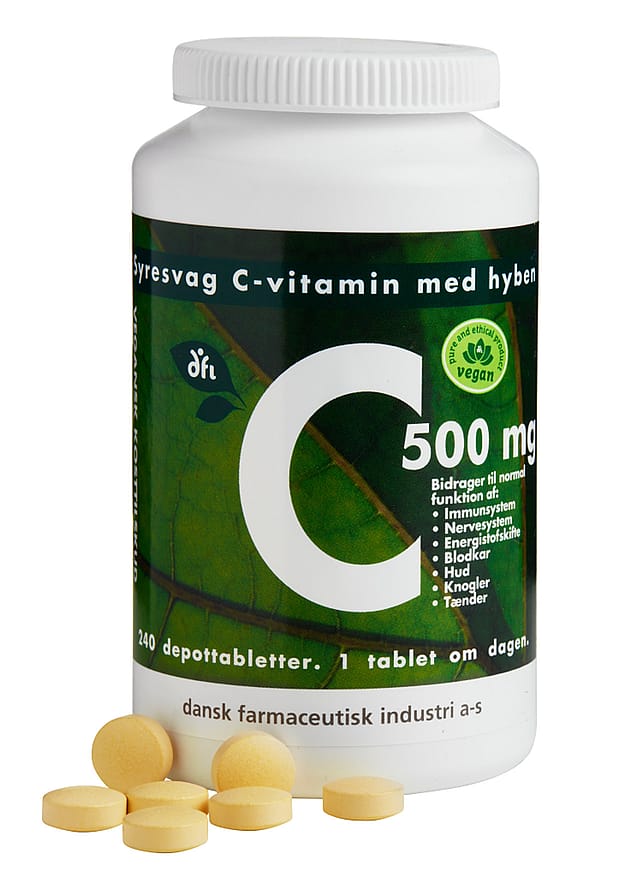 Dansk Farmaceutisk Industri C500 C-vitamin 240 tabl.