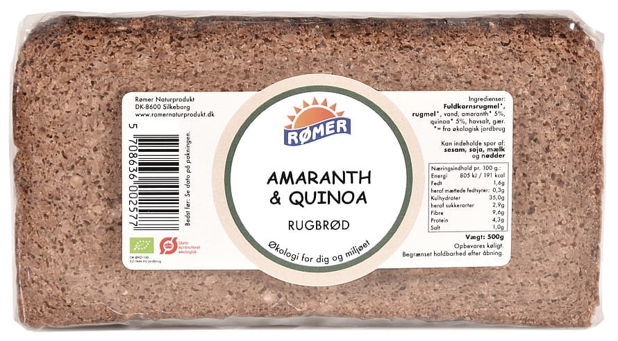 Rømer Amaranth og quinoa brød Ø 500 g