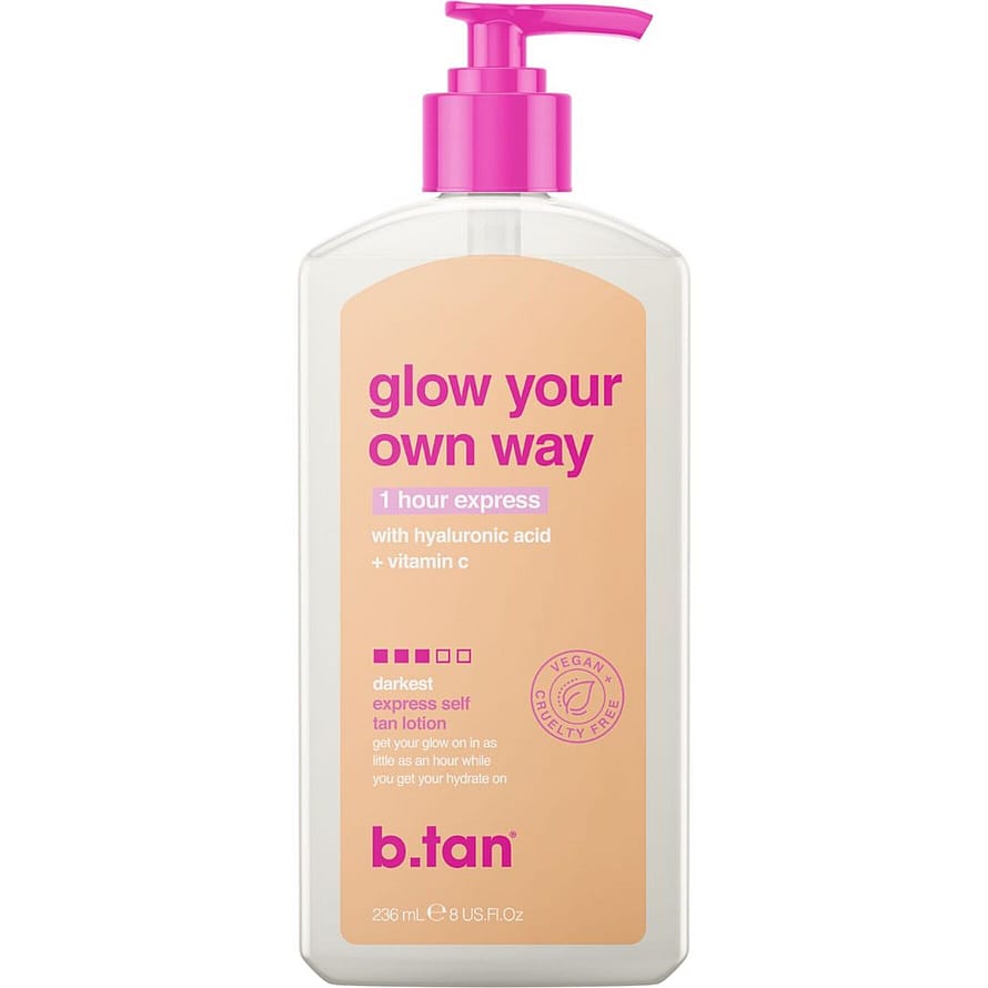 b.tan Glow your own way express tan lotion 237 ml