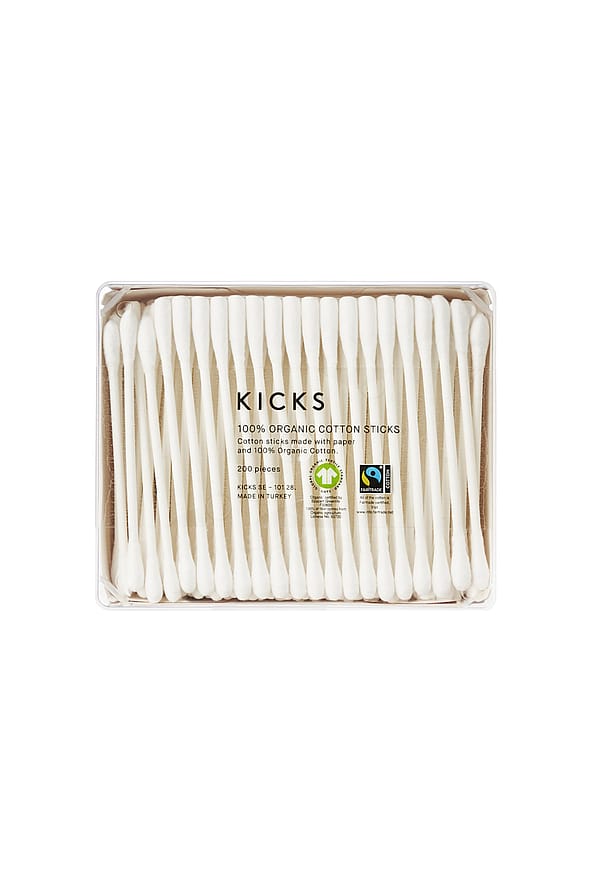 KICKS Beauty 100% Organic Cotton Buds 200 pcs