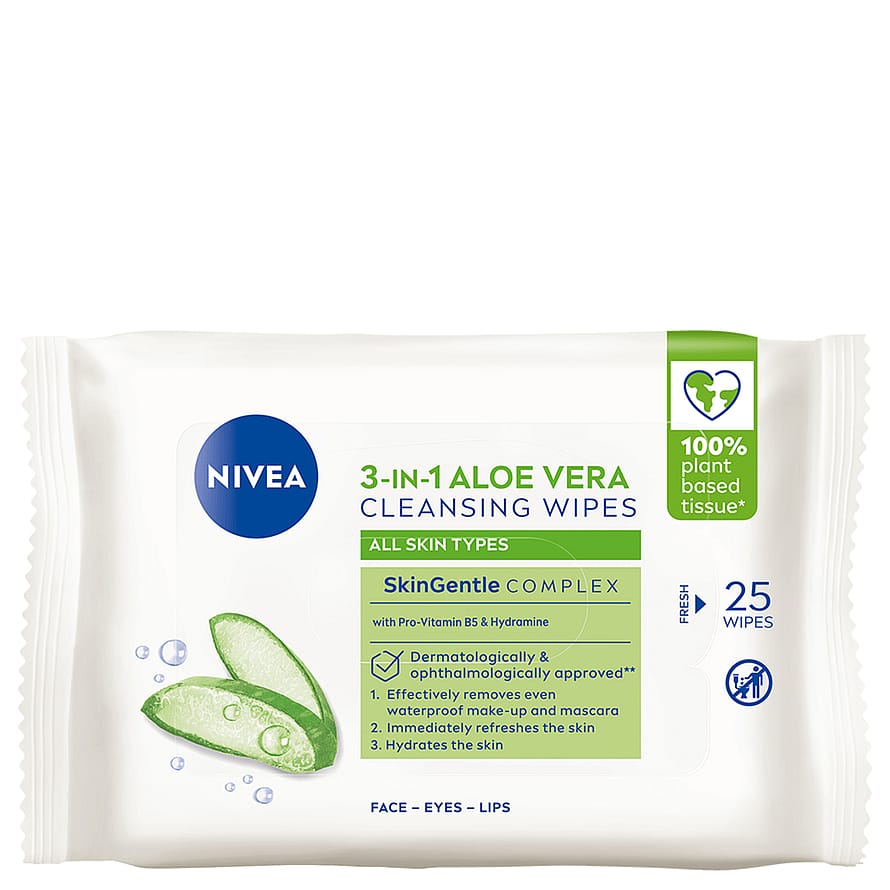 NIVEA Naturally Good Cleansing Wipes 25 pcs