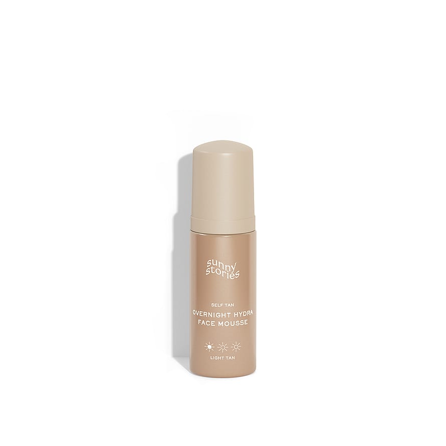 Sunny Stories Self Tan Overnight Hydra Face Mousse Light Tan 50 ml