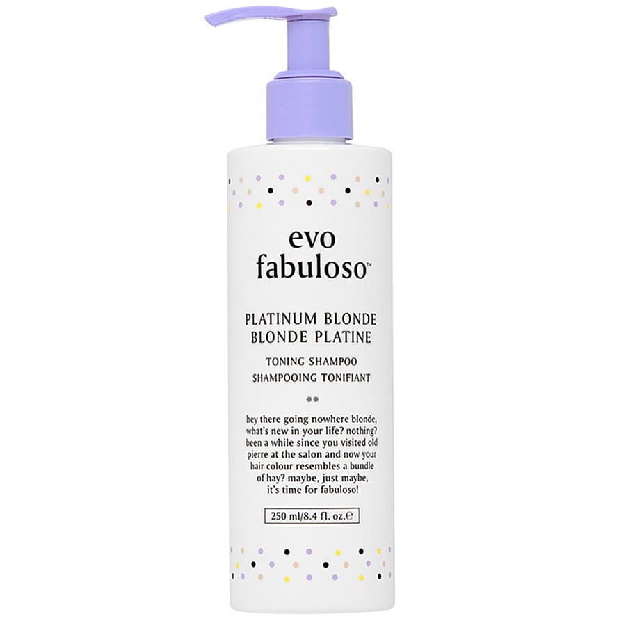 Evo Fabuloso Platinum Blonde Toning Shampoo 250 ml