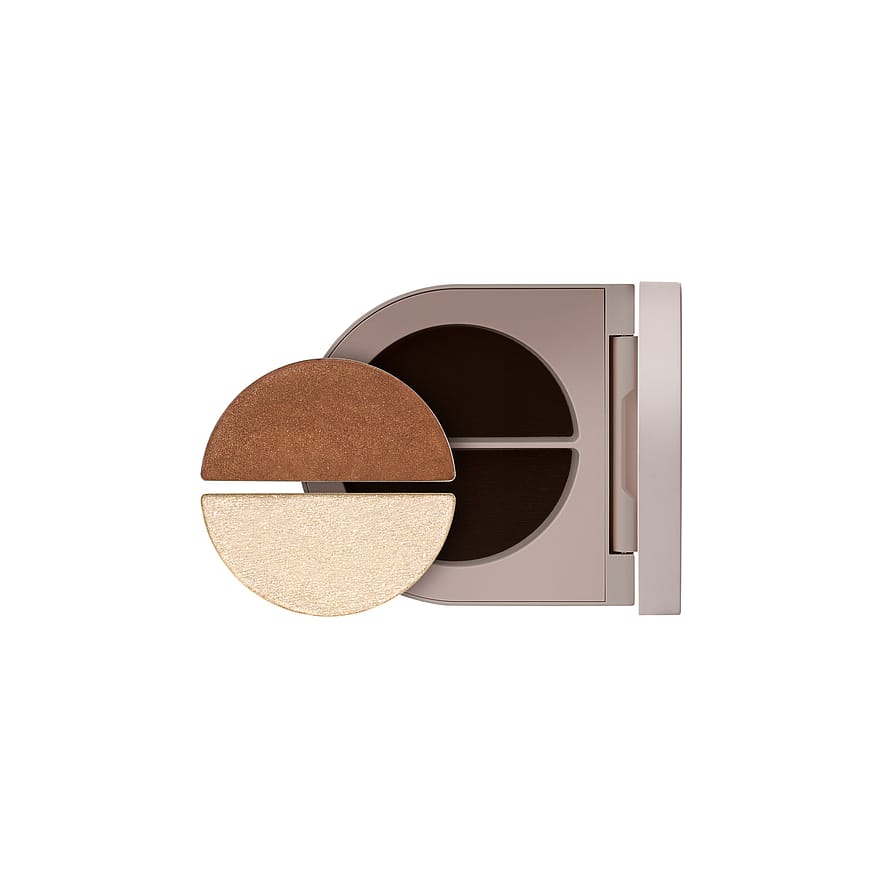 Rose Inc Duet Eyeshadow Satin Cocoa & White Gold Shimmer