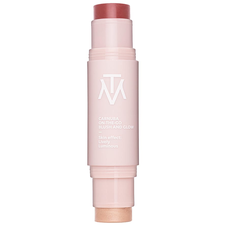MAKETHEMAKE Carnuba On-the-go Blush And Glow Deep Berry And Rose Gold