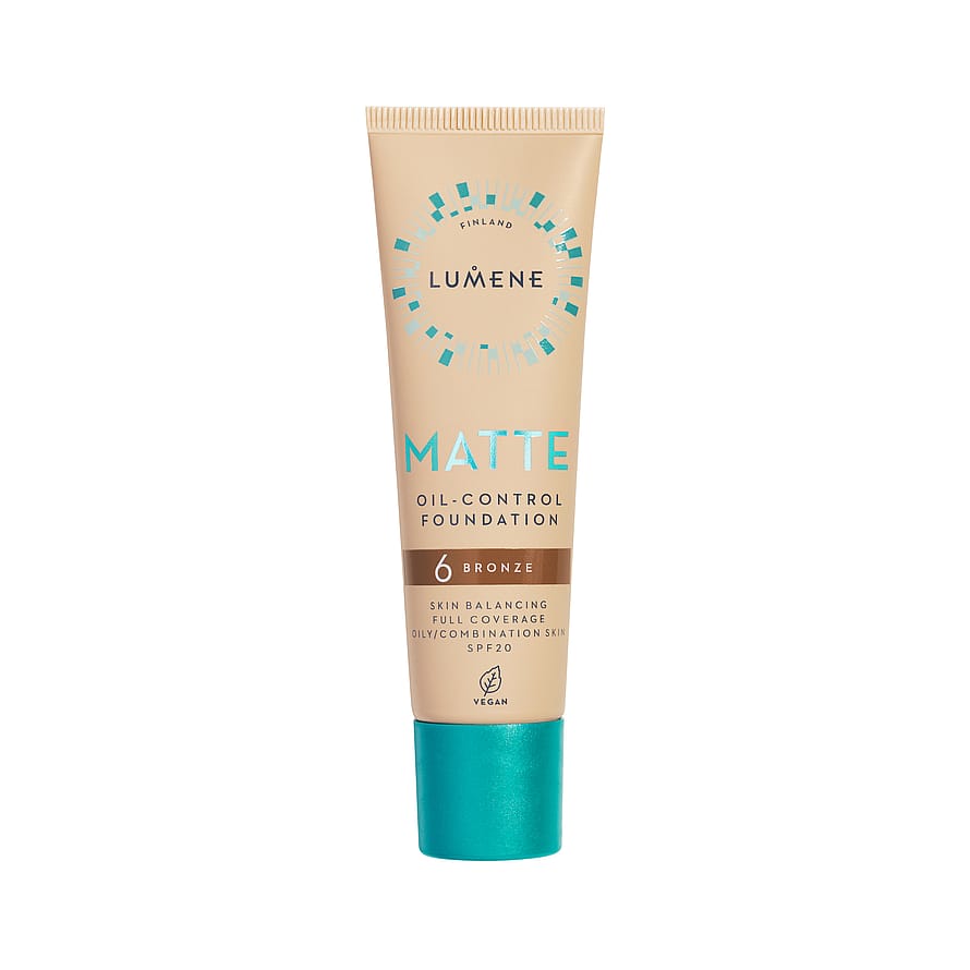 Lumene Matte Oil-Control Foundation SPF20 6 Bronze