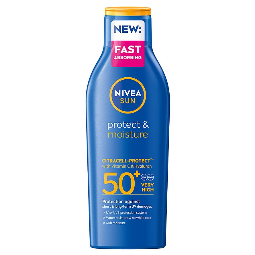 NIVEA Protect & Moisture Sun Lotion SPF50+ 200 ml
