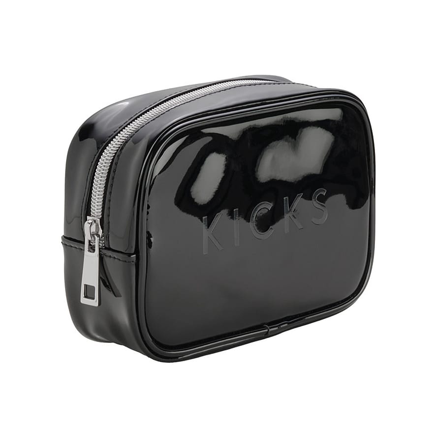 KICKS Beauty Small Boxy Make Up Bag Black