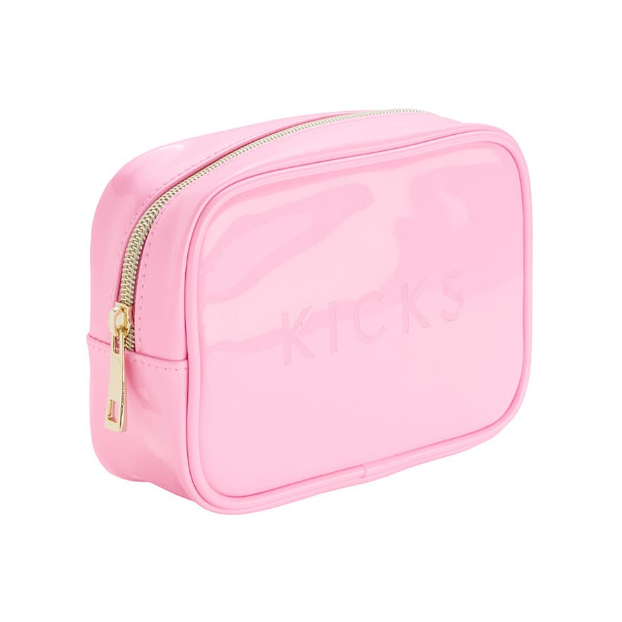 KICKS Beauty Small Boxy Make Up Bag Pink