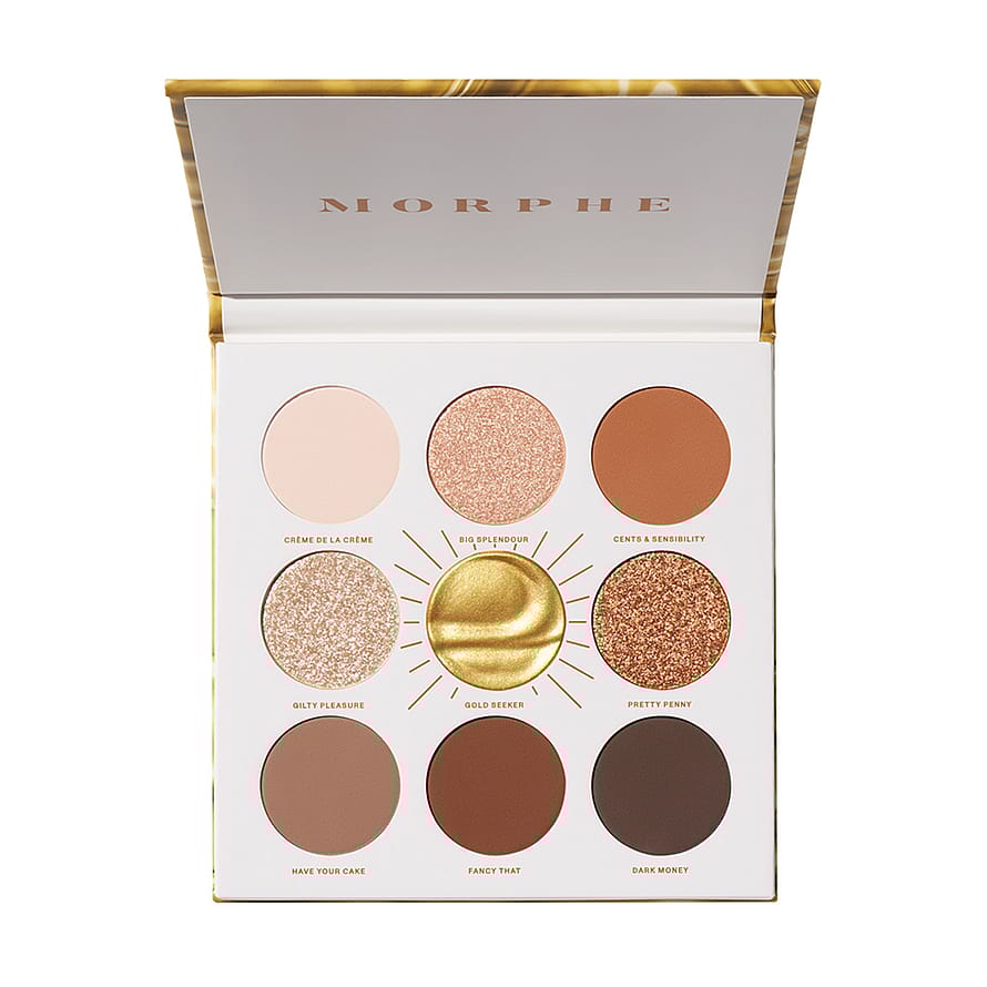 Morphe 9 Pan Gold Seeker Artistry Eye Shadow Palette