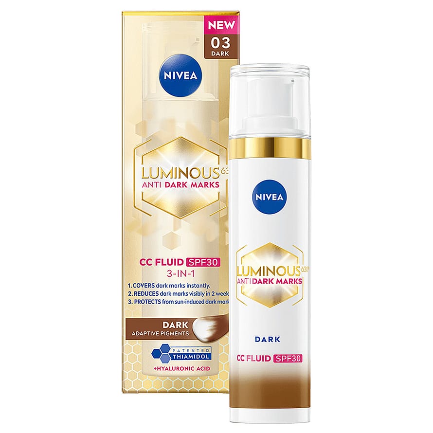 NIVEA Luminous630 Anti Dark-Spot CC Fluid 3-in-1 Dark