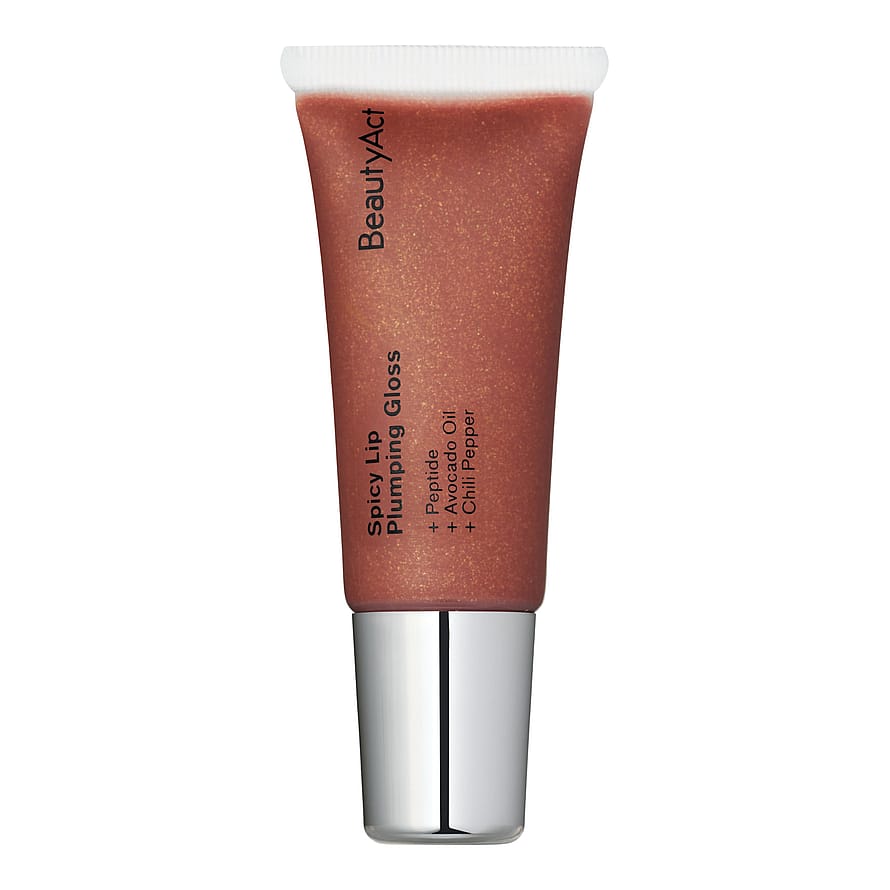 BeautyAct Spicy Lip Plumping Gloss Mocca Spice Glitter