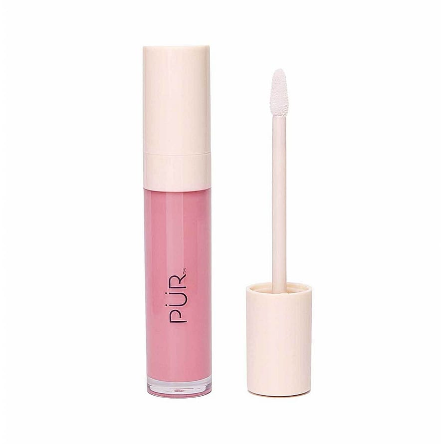 PÜR Glossy Lip Tint Plumping Tinted Lip Oil Strawberry Sorbet
