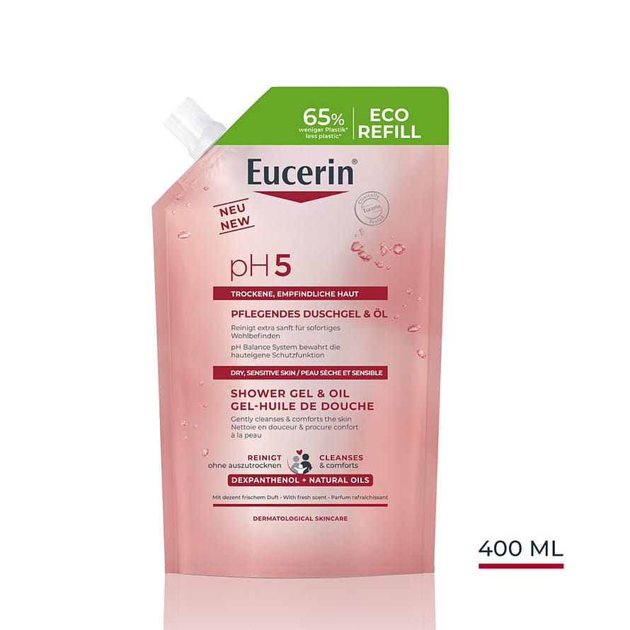 Eucerin pH5 Shower Gel & Oil Refill 400 ml