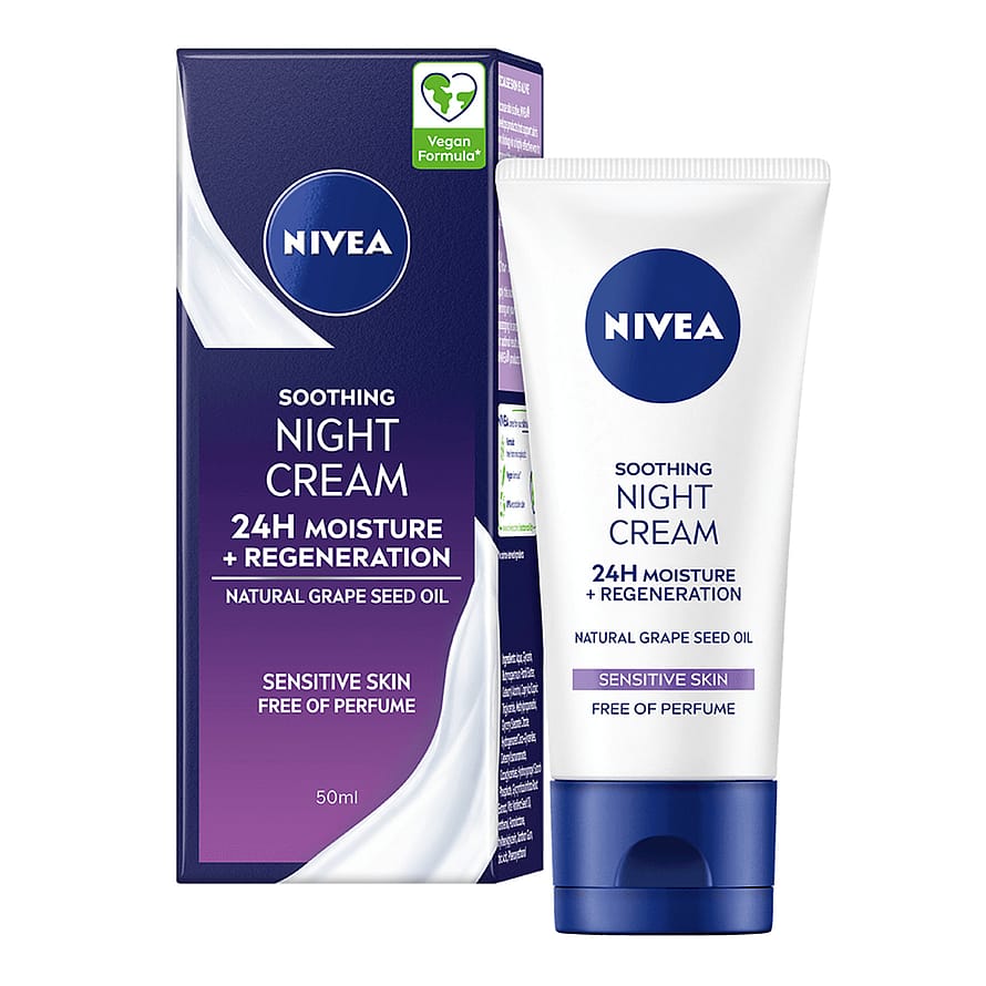 NIVEA Sensitive Night Cream Tube 50 ml