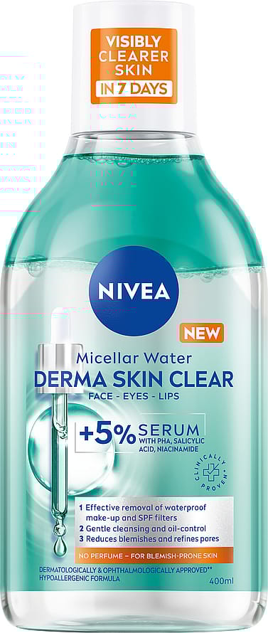 NIVEA Micellar Water Derma Skin Clear 400 ml