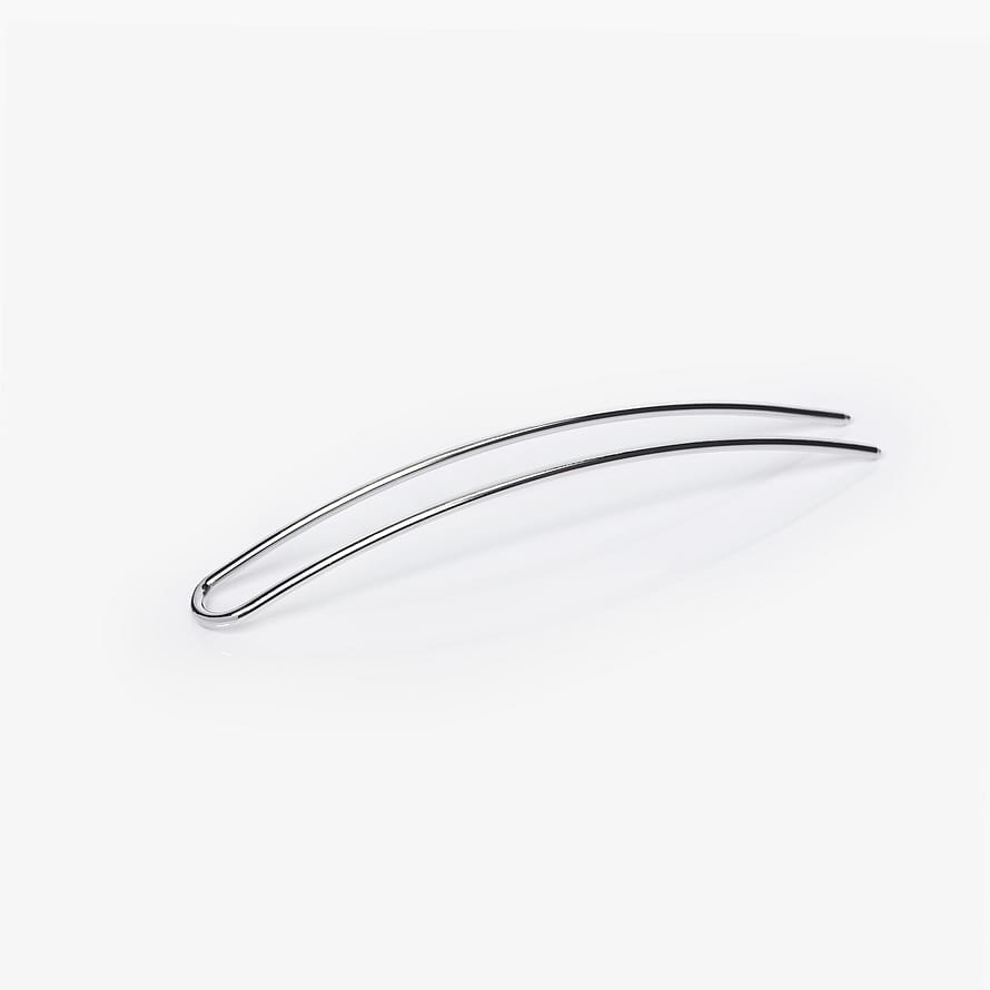 Corinne Hairpin Plain Silver