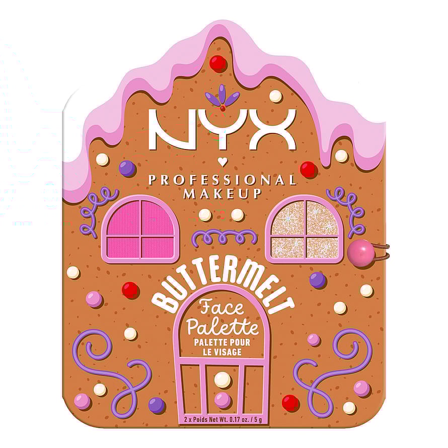 NYX PROFESSIONAL MAKEUP Buttermelt Face Palette Blush/Highlighter