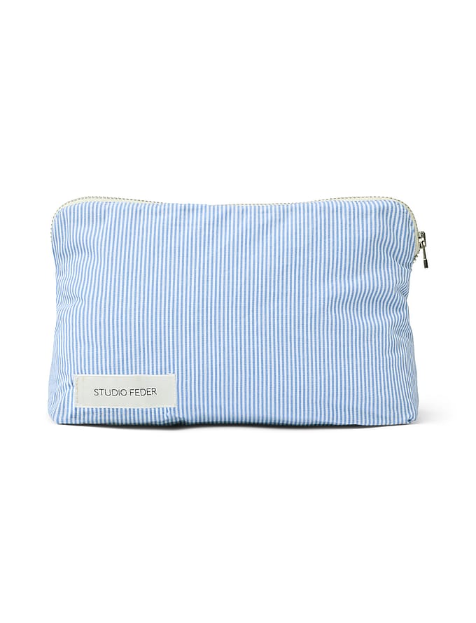 Studio Feder Celia Mini Toiletry Bag Milk Stripe
