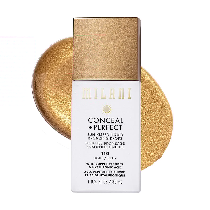Milani Conceal + Perfect Sun Kissed Liquid Bronzing Drops 110 Light