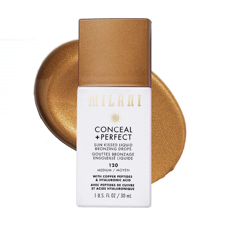 Milani Conceal + Perfect Sun Kissed Liquid Bronzing Drops 120 Medium