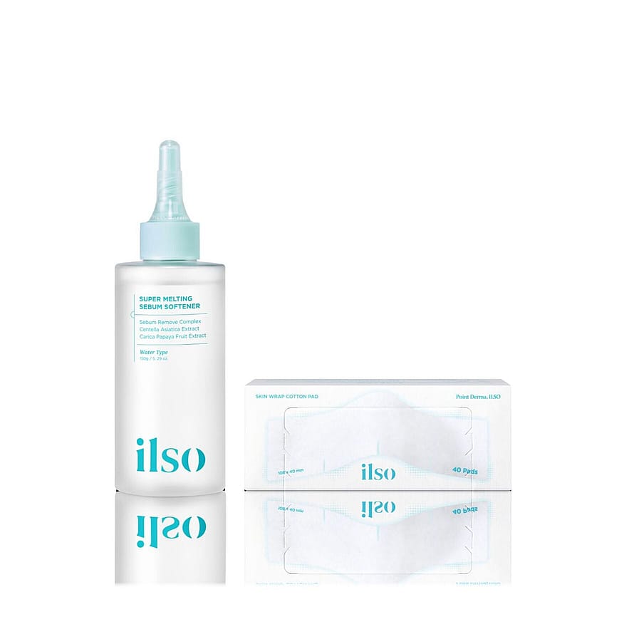 Ilso Super Melting Sebum Softener + Skin Wrap Cotton Pad Set 150 g + 40 pads