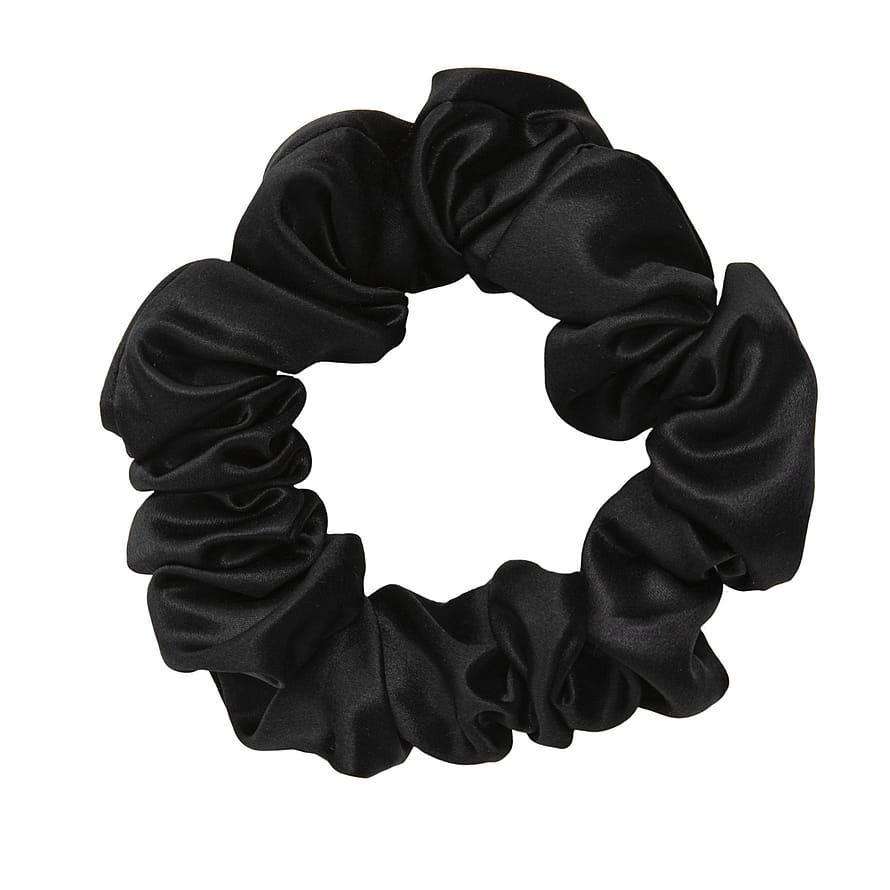 ByBarb Silk Scrunchie Black