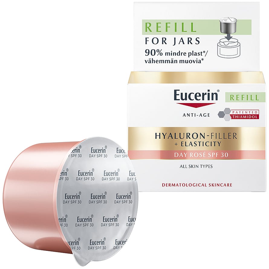 Eucerin HYALURON-FILLER + ELASTICITY Day Rosé SPF30 50 ml, Refill