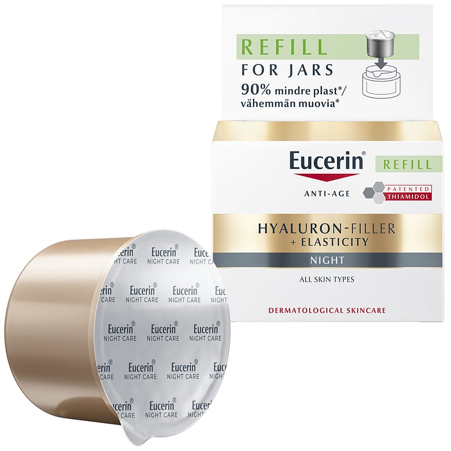 Eucerin HYALURON-FILLER + ELASTICITY Night Cream 50 ml, Refill
