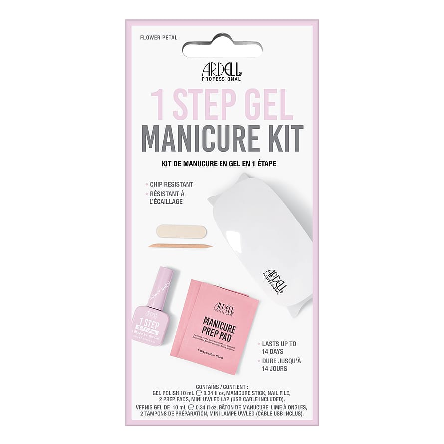 Ardell 1 Step Gel Polish Manicure Kit Flower Petal