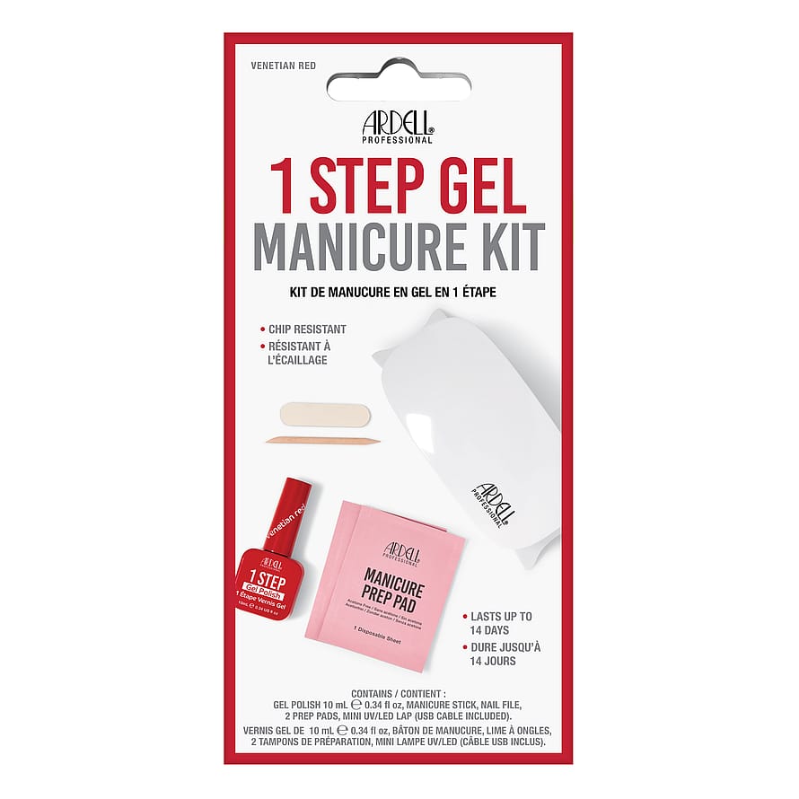 Ardell 1 Step Gel Polish Manicure Kit Venetian Red