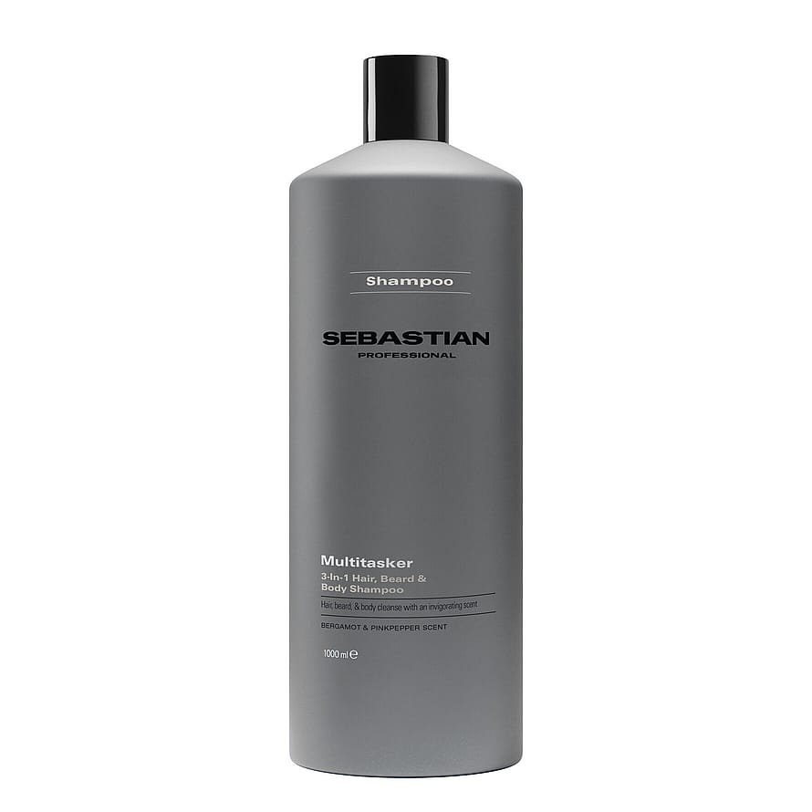 Sebastian Professional Multitasker for Men 3-in-1 Hair, Beard and Body Shampoo 1000 ml