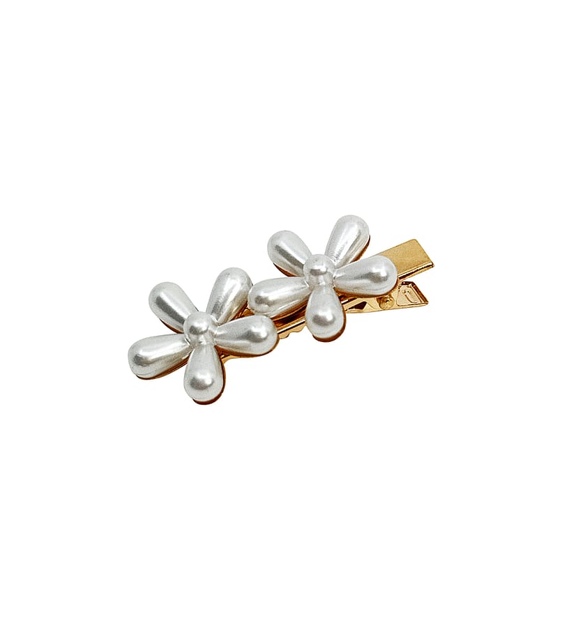 PIPOL'S BAZAAR Calista Hair Pin Small White PIPOL'S BAZAAR Calista Hair Pin Small White